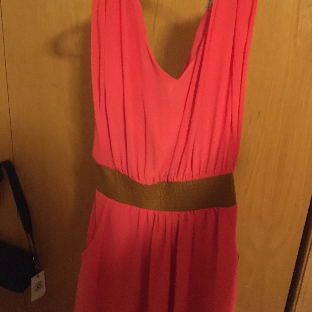 pink casual dress